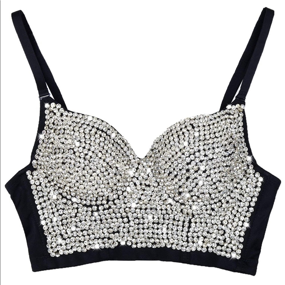 Rhinestone bustier